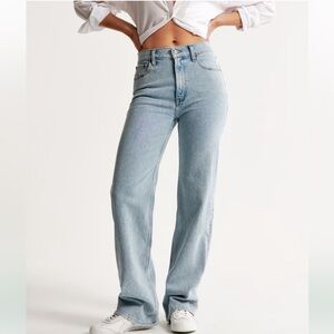 A&F High Rise 90s Relaxed Jean Sz 32 #TT